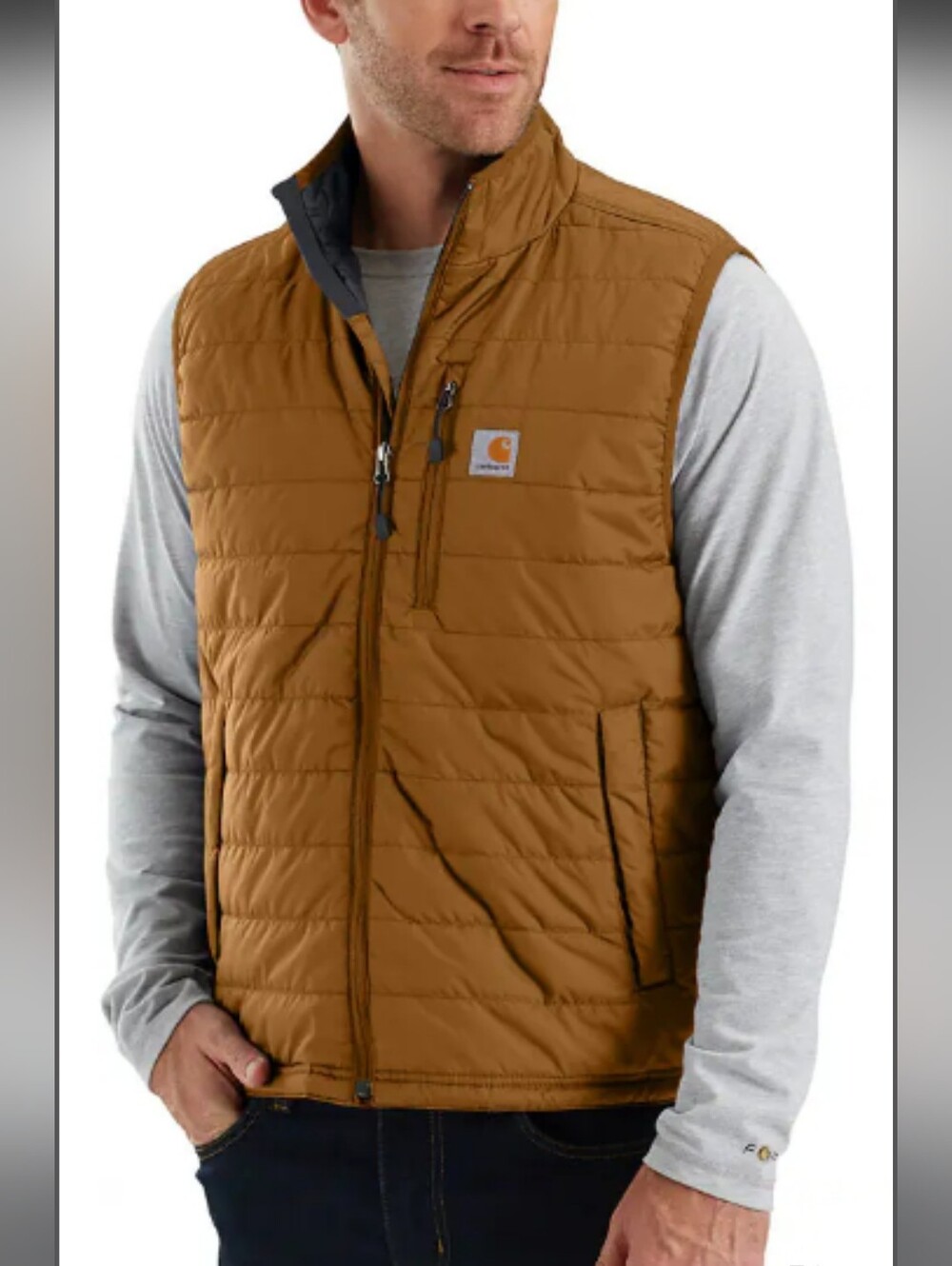 Like New Carhartt Mens Carhartt Brown Gilliam Vest Size M